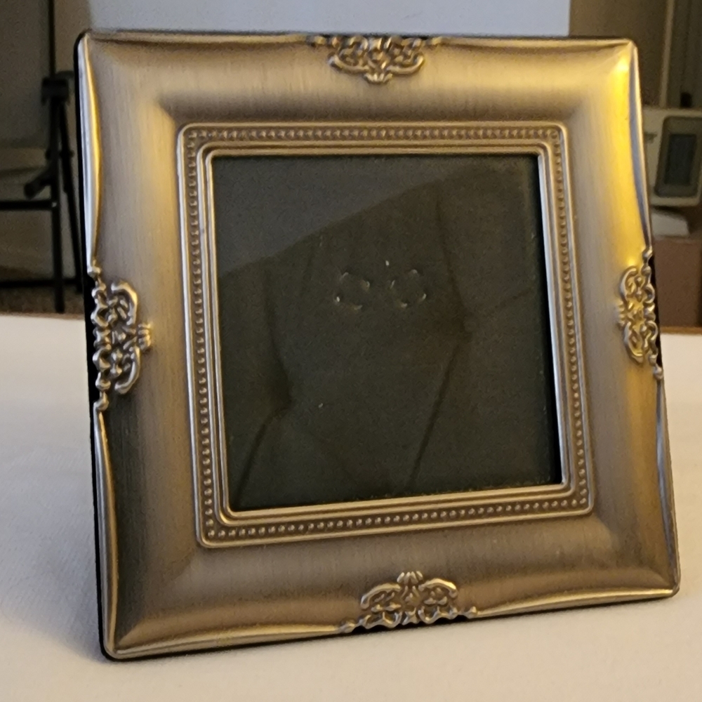 Brushed Silver Small Picture Frame - Picture 2 of 3
